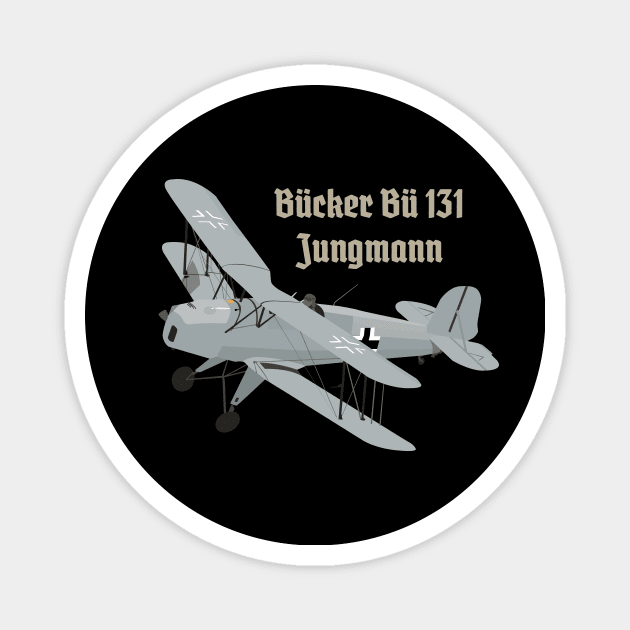 Bücker Bü 131 German WW2 Airplane Magnet by NorseTech